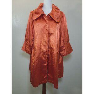Urban Mangoz Womens Long Sleeves Elegant Jacket Orange Size XL A197